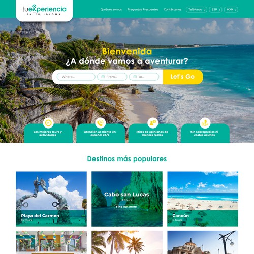 Web Design for Travel Agency