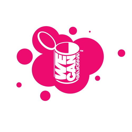 Pop art logo concept