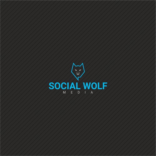 Social wolf logo