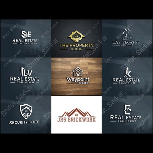 I Will Do Professional Real Estate, Realtor, Property, Mortgage, Building Construction Logo Design