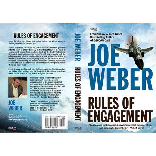 Create the new  cover the reissue of the NY Time best-seller, RULES OF ENGAGEMENT, by Joe Weber