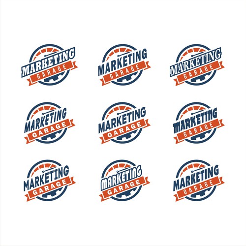 Create an edgy and retro logo for Marketing Garage