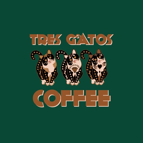 Tres Gatos Coffee Logo Design