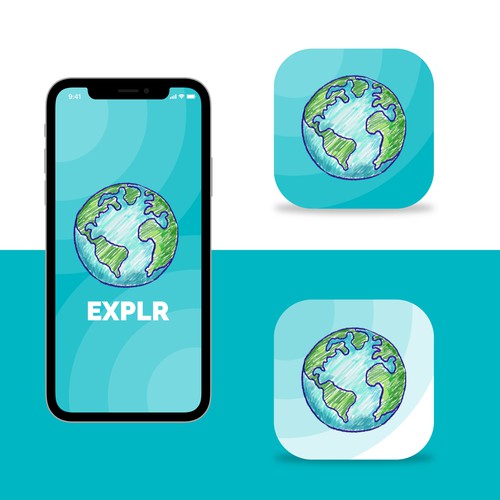 Earth App Icon Design