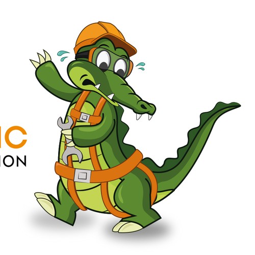 Alligator cartoon character