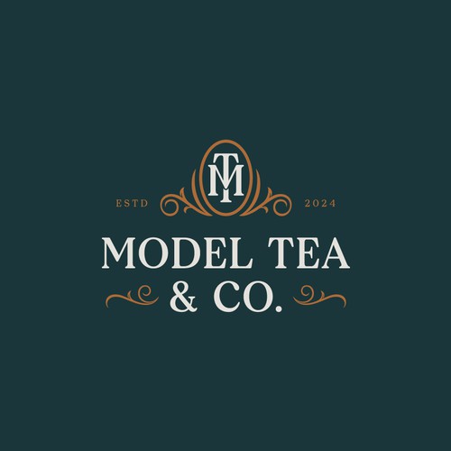 Logo concept Model Tea & Co.