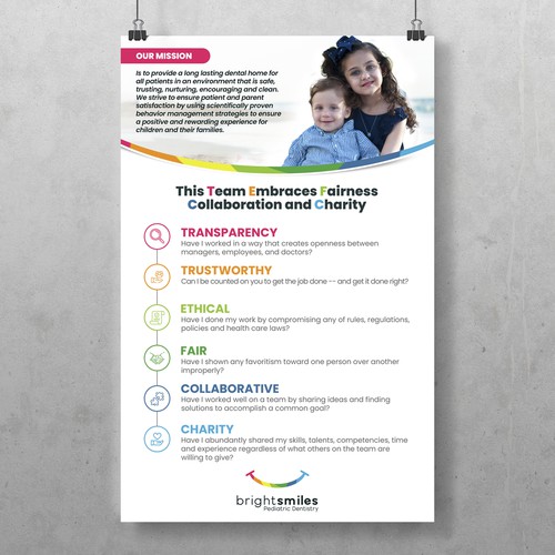 BrightSmiles Pediatric Dentistry Poster