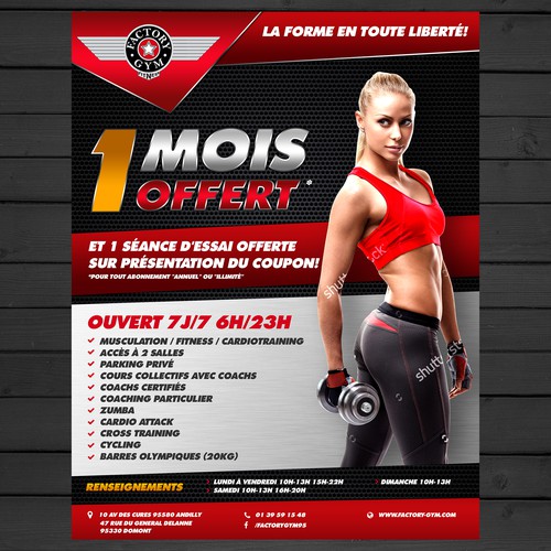 Flyer concept for Factory Gym