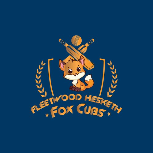 Fleetwood Hesketh Fox Cubs – Junior Cricket Club Mascot & Logo Design