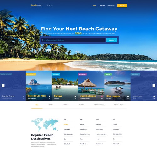 Beach Search Engine Design