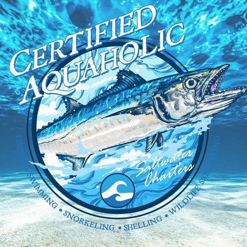 T_shirt Design for Certified Aquaholic