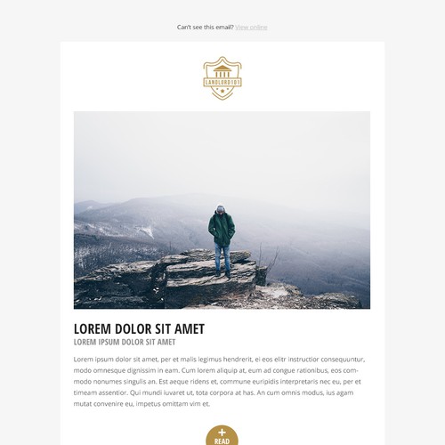 Magazine styled newsletter template