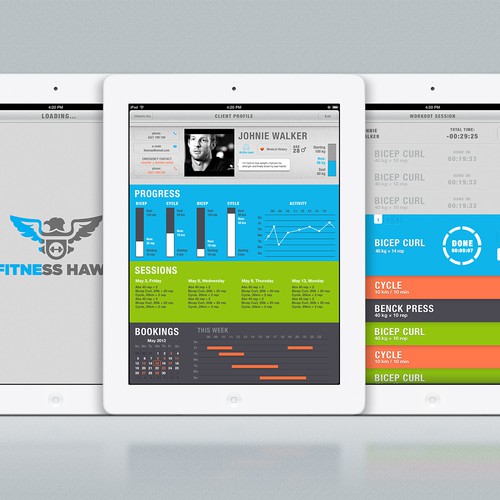 Personal Trainer iPad Design