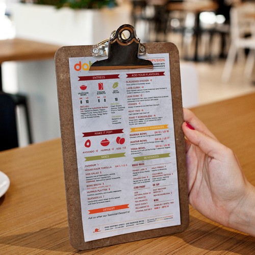 Restaurant Menu Design