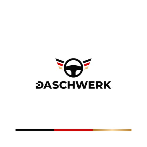 Logo concept for a German company that markets gaming products in the racing and flight simulation field. 
