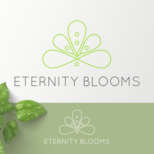 Logo for Eternity Blooms floral startup