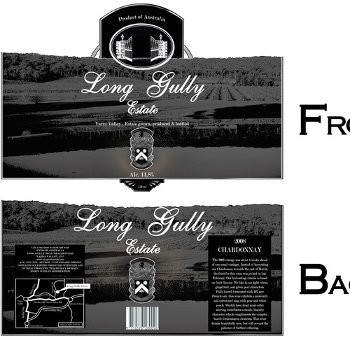 Wine Label Needed for Long Gully Estate