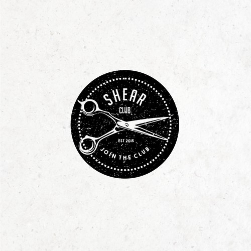 Logo for barber shop Shear Club