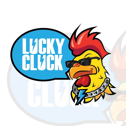 A cool mascot logo for a chicken restaurant
