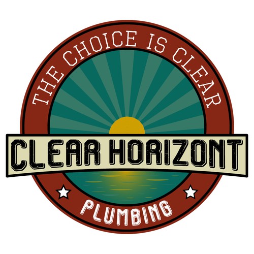 vintage logo concept for plumbing company