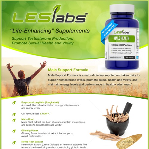 Create a fact sheet template for our nutritional supplements