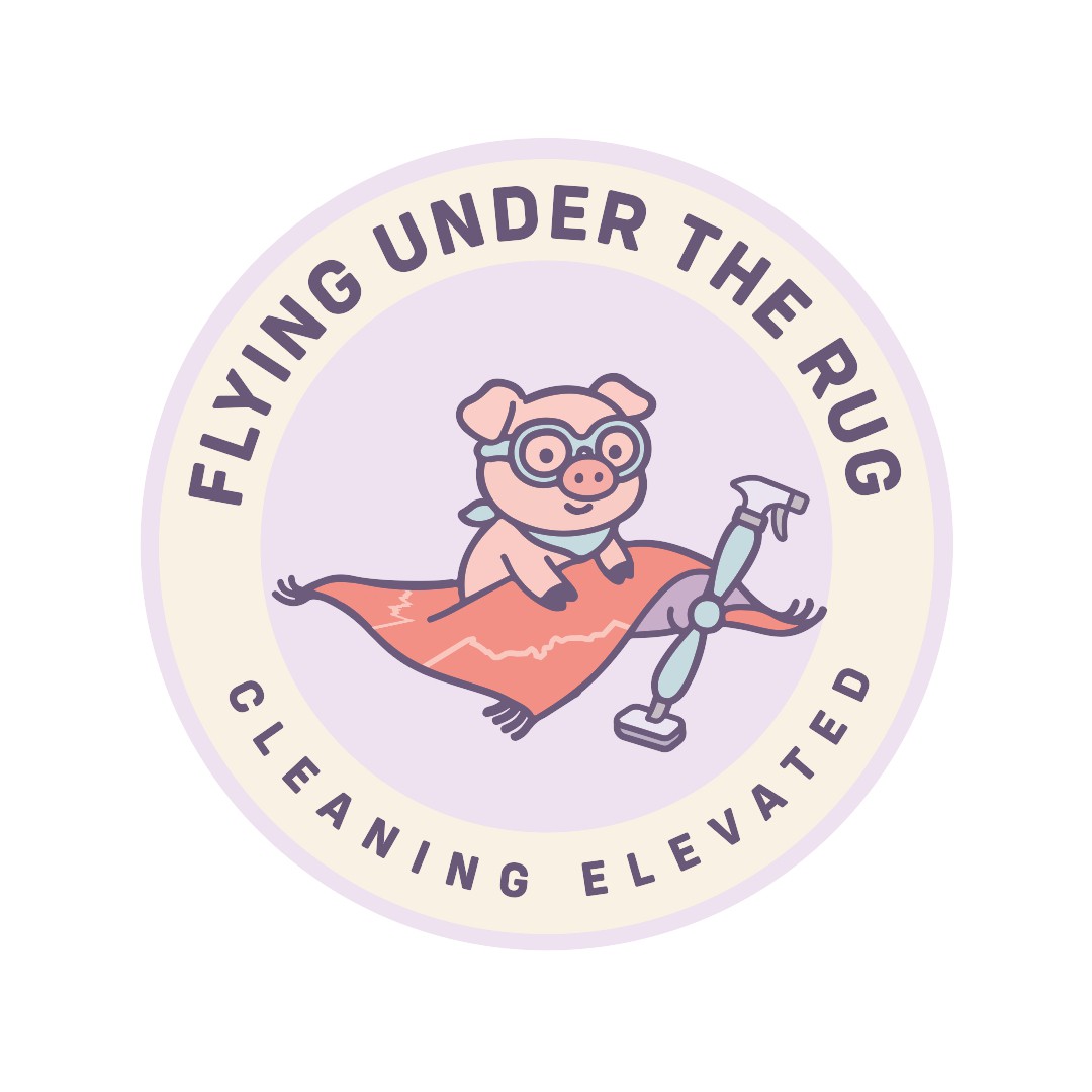 Flying rug logo for podcast and website