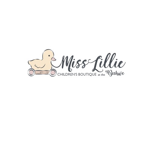Sweet, adorable logo for children's clothing boutique.