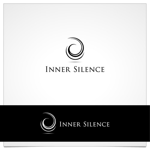 Inner silence logo. abstract design that generates feeling of inner silence