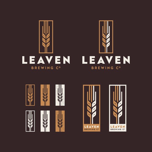 Bold logo for Leaven Brewing Co.