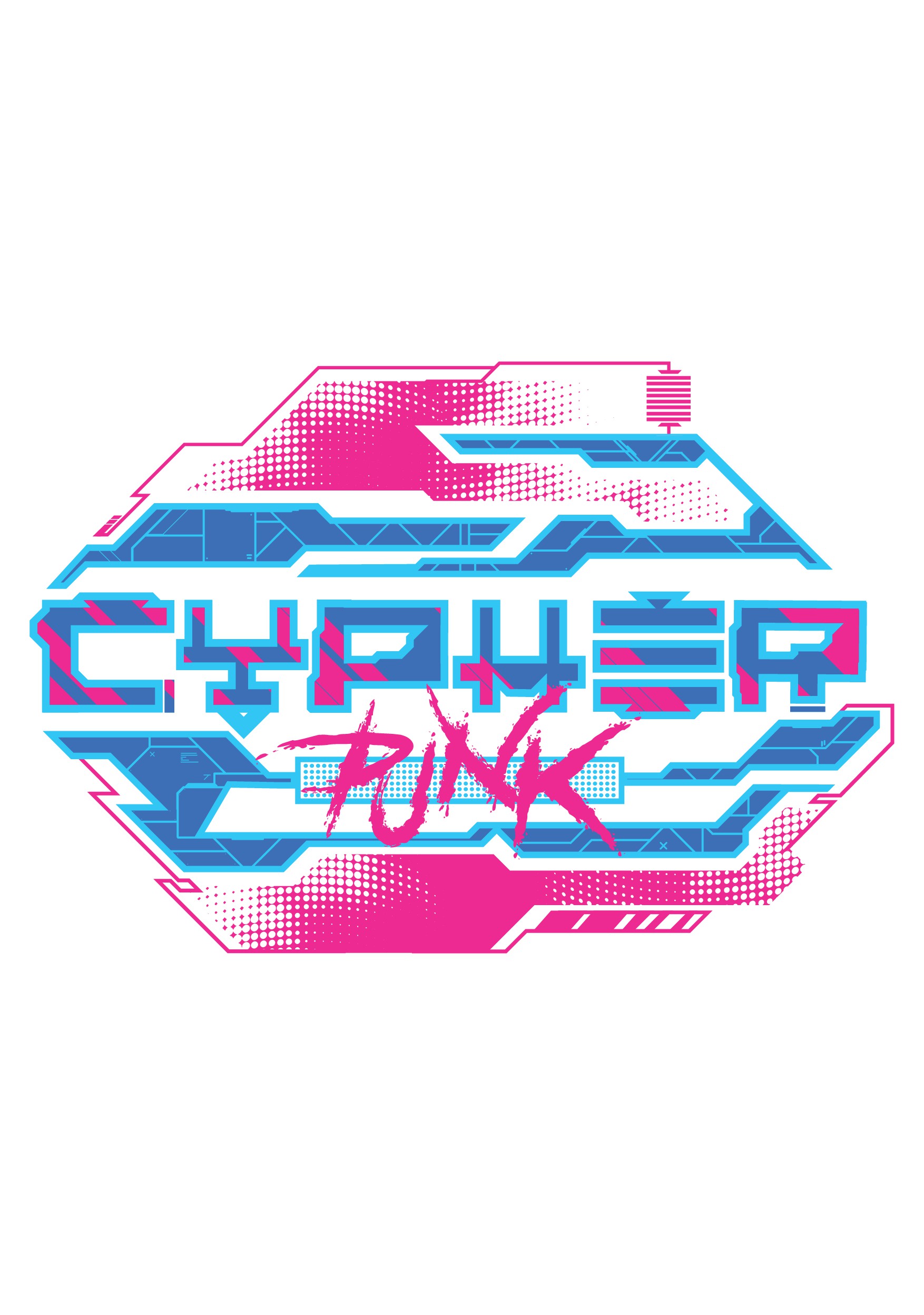 Bold and neon cryptocurrency illustration