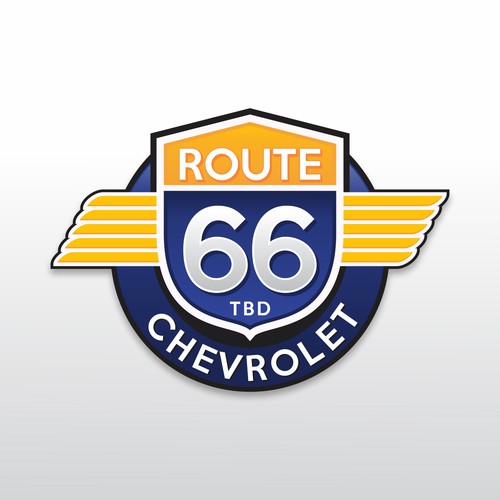 Design a retro logo for a Chevrolet Dealership
