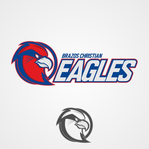 Design an orignal EAGLE mascot for Brazos Christian School