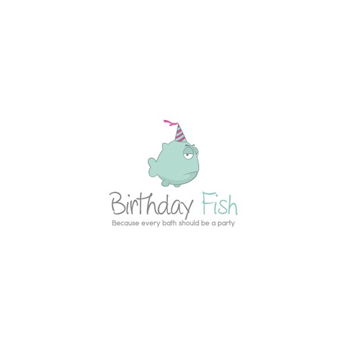 Create a  fishy mascot for Birthday Fish Bath Products