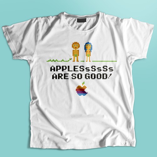 Apple themed T-shirts