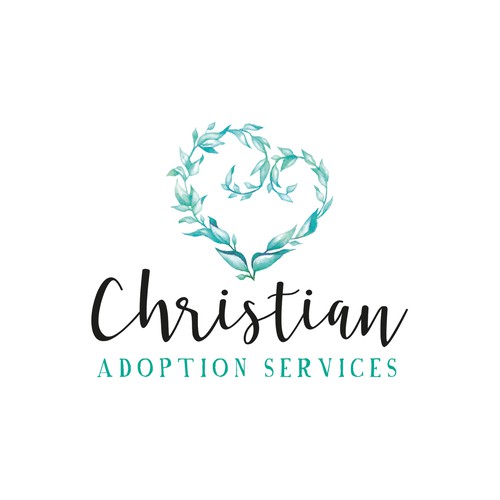 Soft watercolor logo - Christian Adoption Services