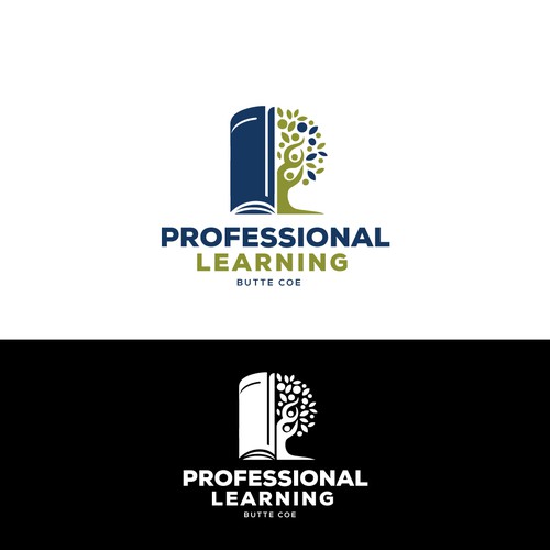 book tree human logo