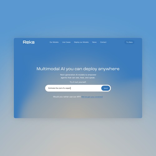 Website redesigns for cutting-edge AI company.