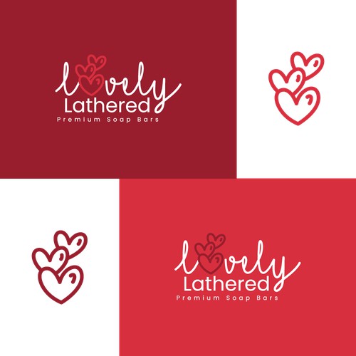 Feminine logo concept for soap bar company.