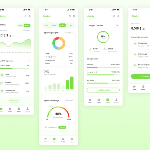 Finance Tracker App - UI Design