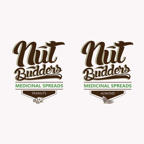 Create a Logo for a infused Nut Butters company (Peanut and Almond Butter)