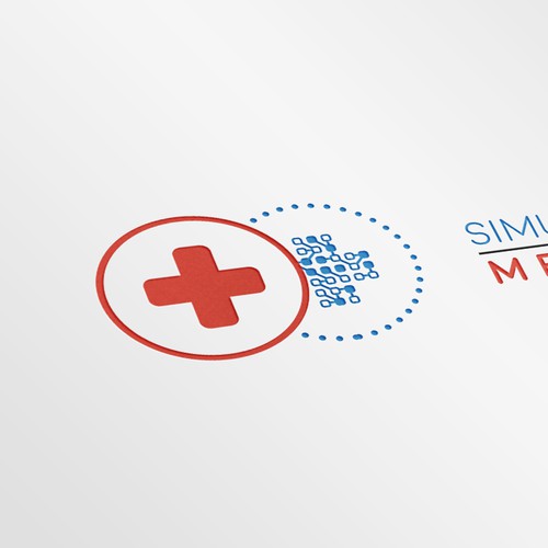 A logomark for a technological medical brand.