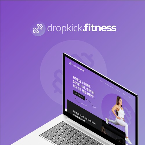 Fitness landing page design - Dropkick Fitness