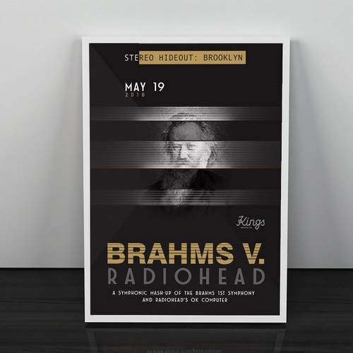 BRAHMS V. RADIOHEAD Concert Poster