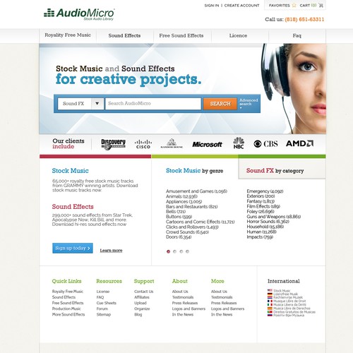 Website Makeover for AudioMicro, Inc - Guaranteed Payment & Multiple Winners!