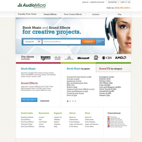 Website Makeover for AudioMicro, Inc - Guaranteed Payment & Multiple Winners!
