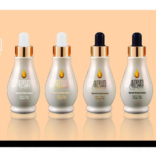 Luxury face and body oil design for new cosmetic line