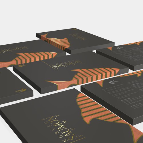 Pochette saumon fumé packaging design