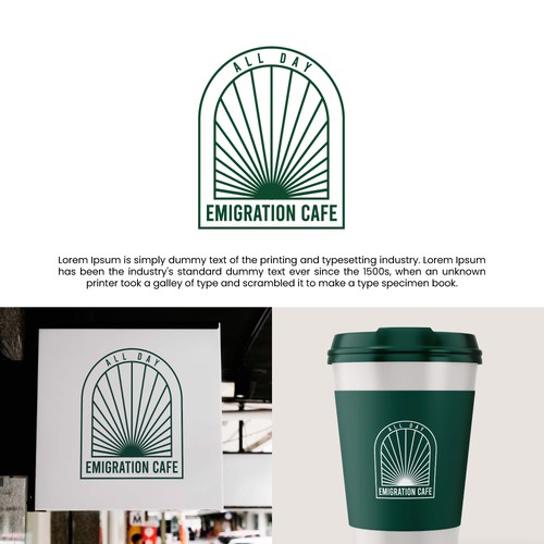Café Emblem Logo Design