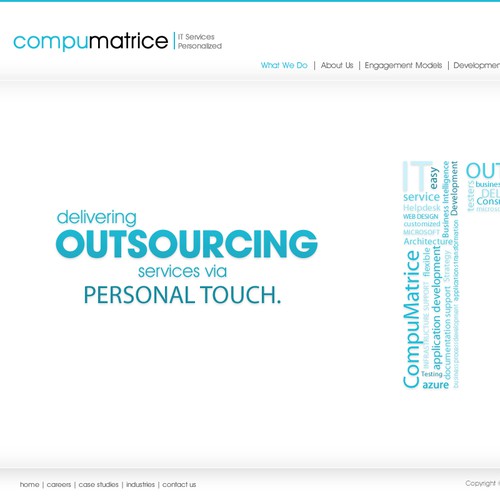 website design for CompuMatrice