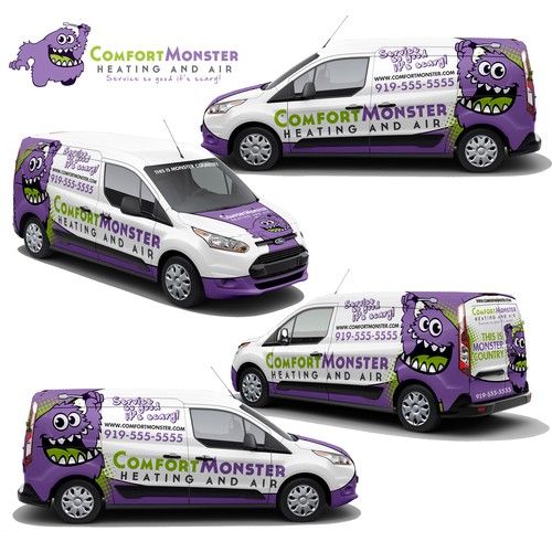 Comfort Monster Vehicle Wrap